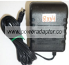 COMPONENT TELEPHONE UD090060D AC ADAPTER 9VDC 600mA USED -(+) 1.